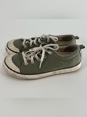 KEEN Coronado Womens Olive Green Canvas Low Top Sneakers Size 9